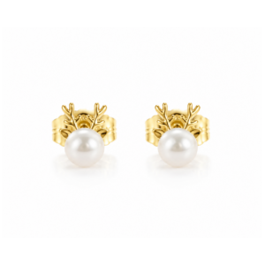 ARETES DE PERLA VENADO