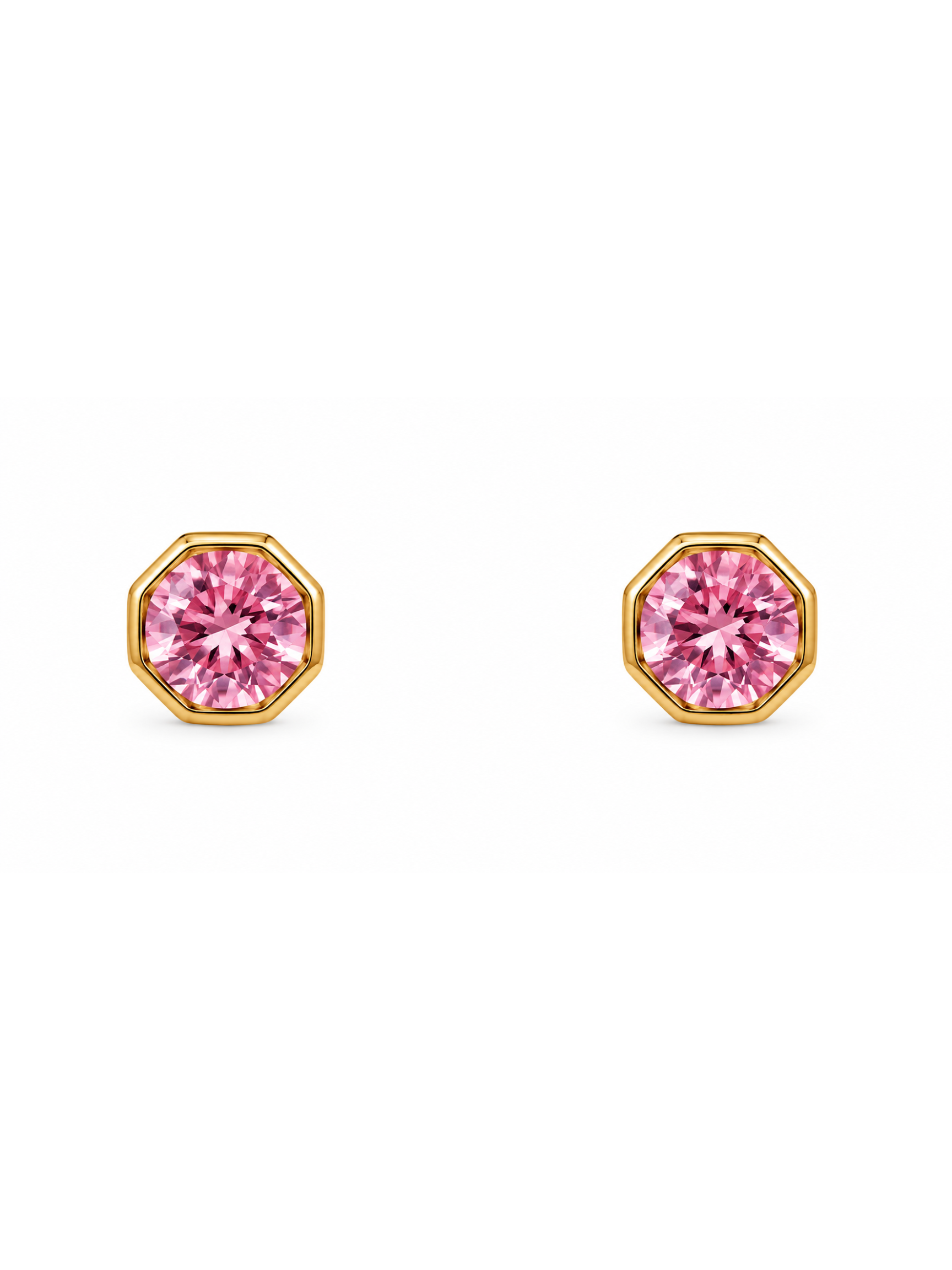 ARETES DE PIEDRA ROSA