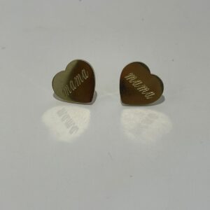 ARETES DE CORAZÓN "MAMÁ"
