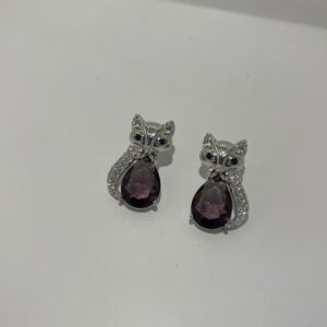 ARETES DE ZORRO PLATEADOS