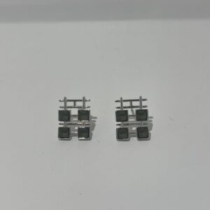 ARETES PLATEADOS MOSAICO