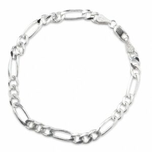 PULSERA CUBANA ESLABON GRANDE PLATA