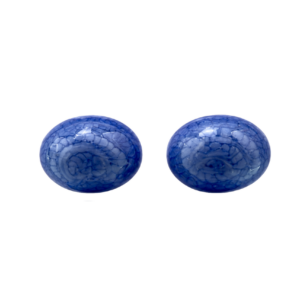 ARETES BOLA GRANDE AZUL