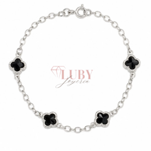 PULSERA TREBOL ONIX