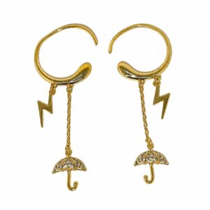 ARETES RAYO Y PARAGUAS COLGANTE